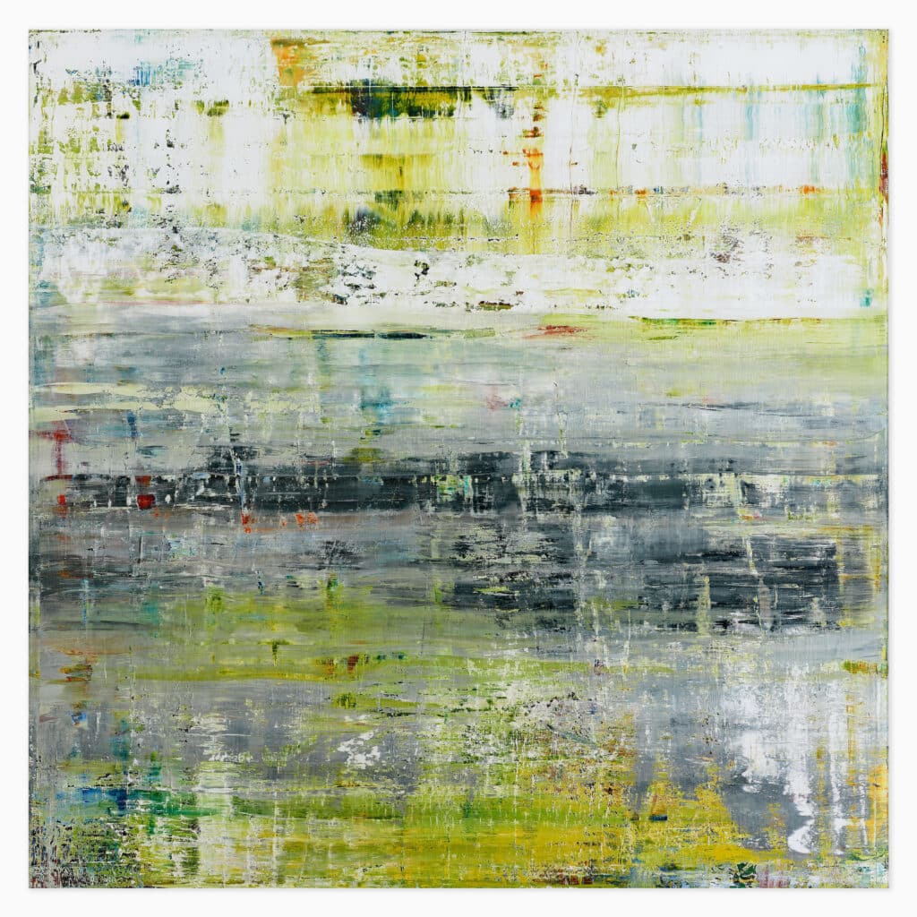 Gerhard Richter limited edition print titled ‘P19-2 Cage’ showcasing dynamic abstract forms in his signature blurred style