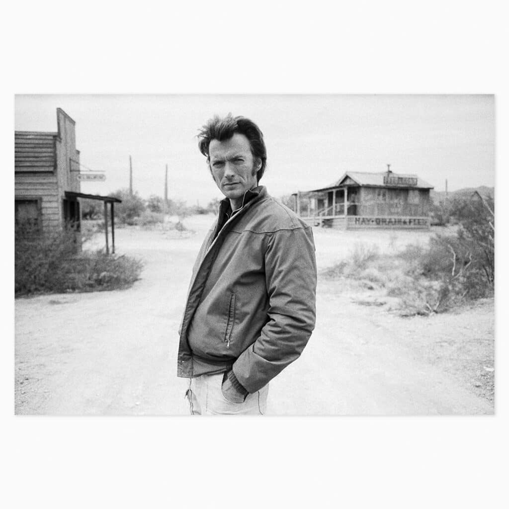 Terry O’Neill limited edition print titled ‘Clint Eastwood’ depicting the legendary performer in classic photographic style