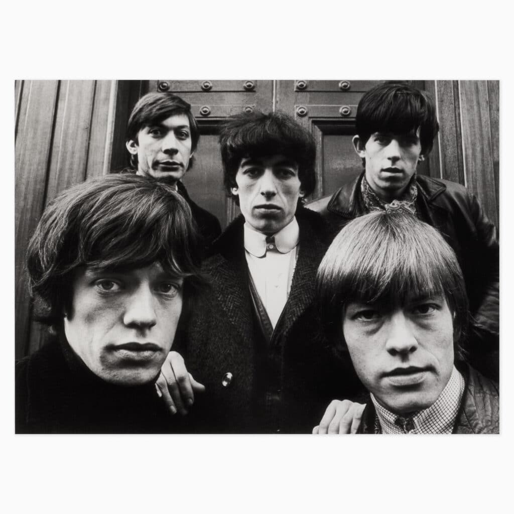 Terry O’Neill limited edition print titled ‘The Rolling Stones’ depicting the legendary rock band in classic photographic style