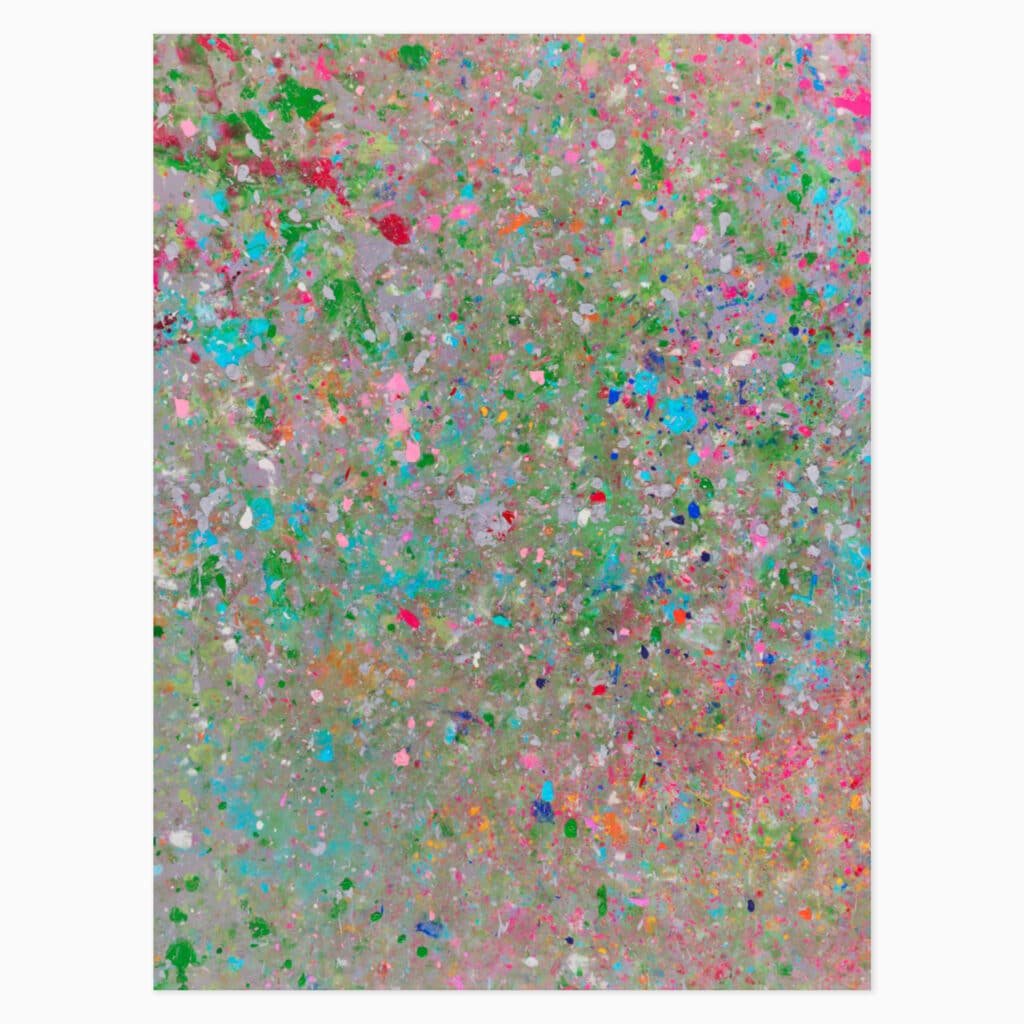 Limited edition Damien Hirst artwork ‘Kingsdown Beach’ featuring abstract forms and vibrant, dynamic colour composition.