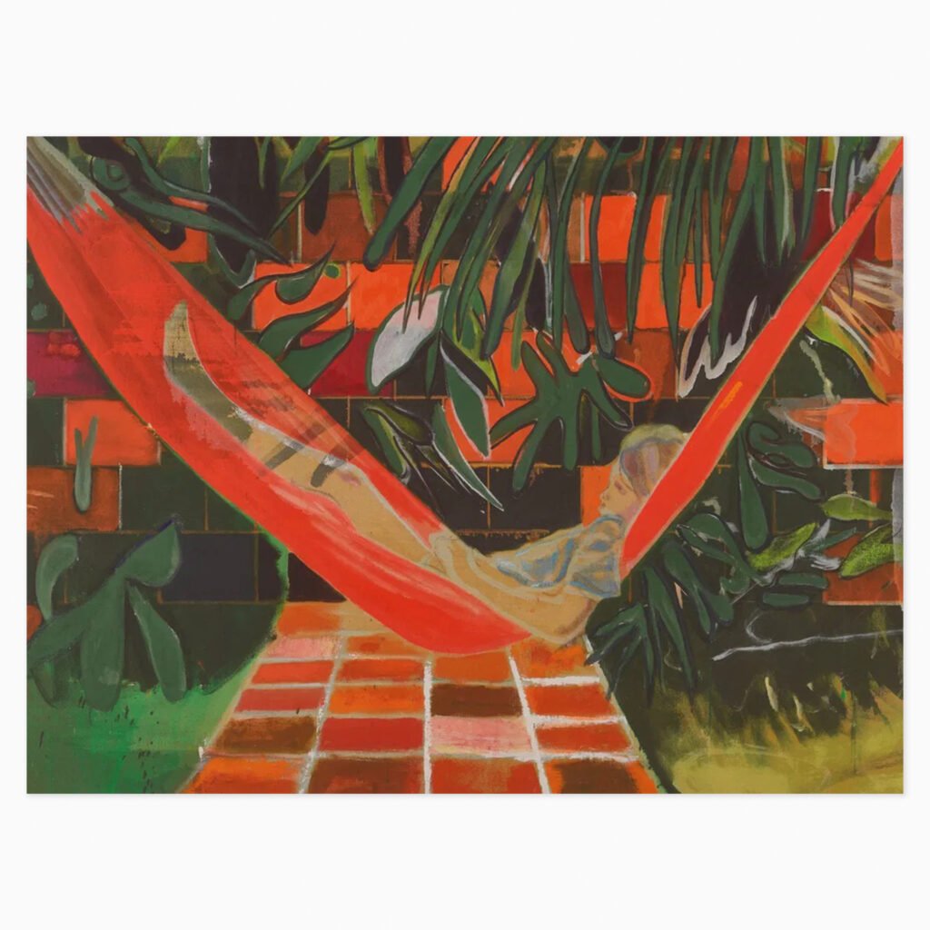 Limited edition Peter Doig artwork ‘Alice at Boscoe’s’ featuring atmospheric, dreamlike landscape and figurative elements.