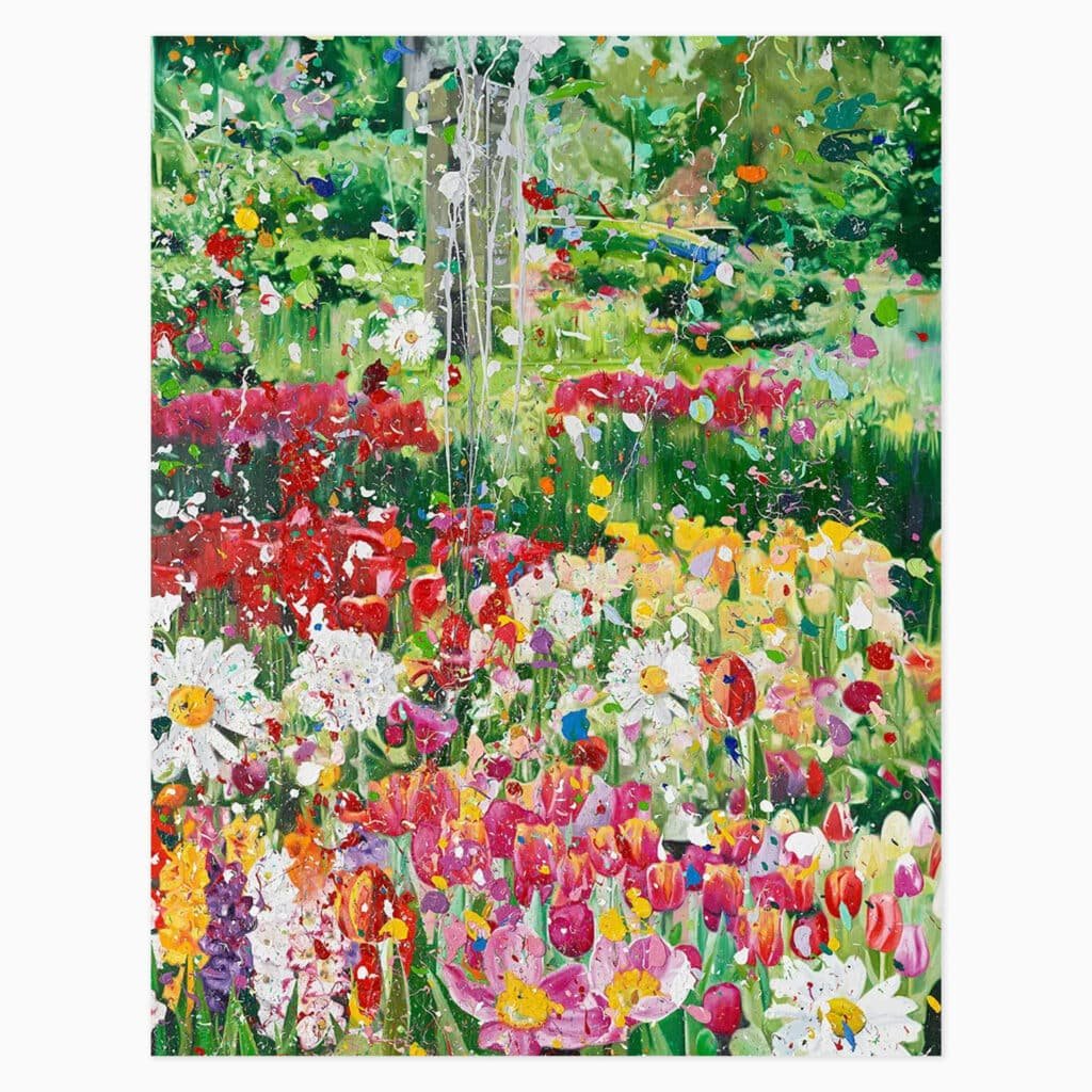 Damien Hirst limited edition print titled ‘H14-4 Wisdom from The Secrets’ showcasing bold visual composition with intricate colour and form