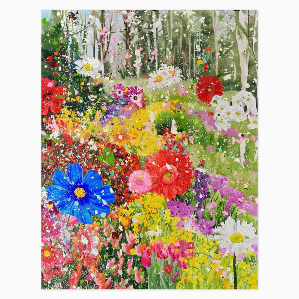 Damien Hirst limited edition print titled ‘H14-8 Knowledge from The Secrets’ showcasing bold visual composition with intricate colour and form