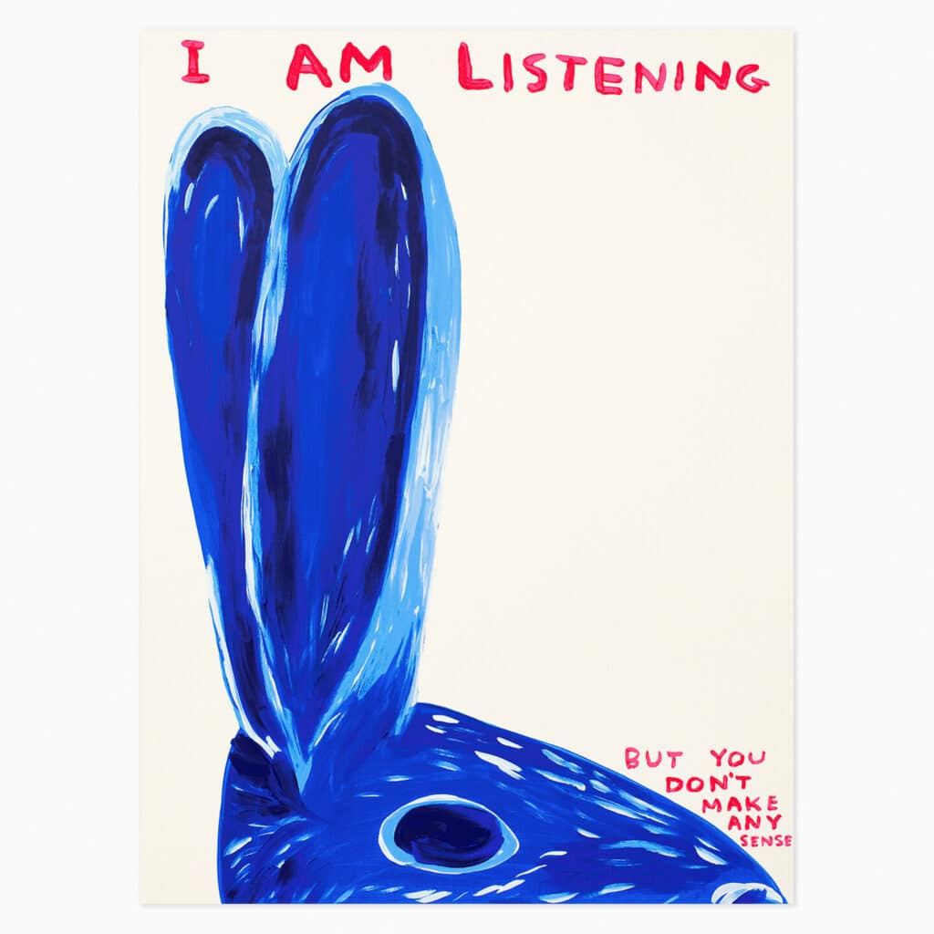 Limited edition David Shrigley artwork 'I Am Fantastic’ featuring his signature humourus imagery