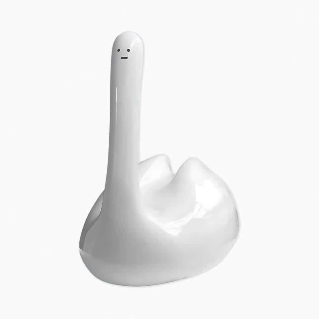 Limited edition David Shrigley sculpture ‘Swan thing’ featuring his signature humourus imagery