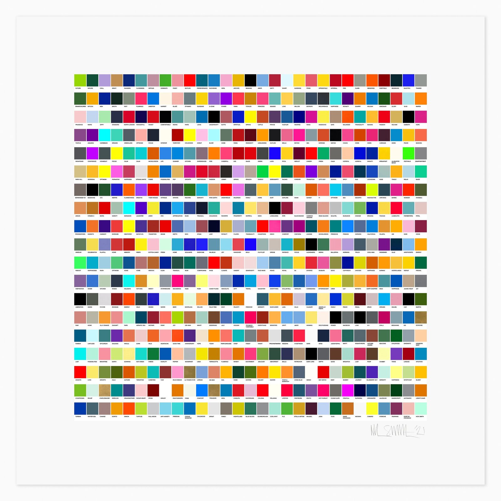 Instagram Psycolourgy (2021) by Nick Smith, a giclée print on heavyweight Canson Rag Photographique paper featuring a vivid, graphic composition