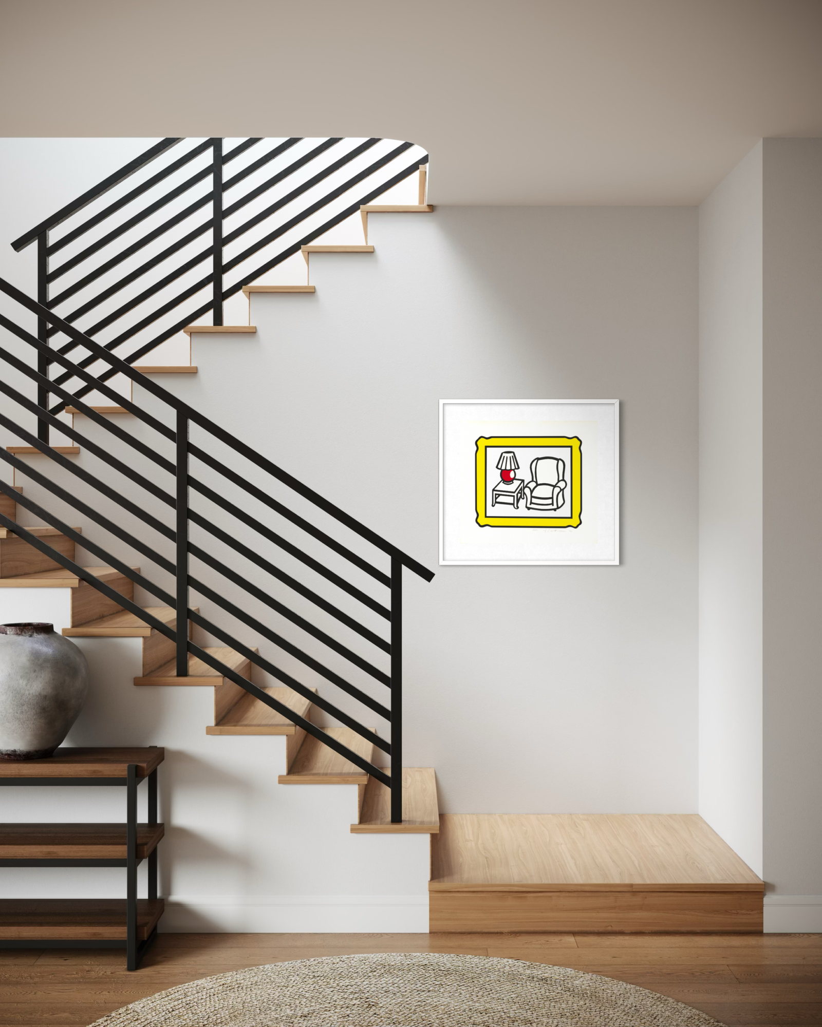 bents-contemporary-roy-lichtenstein-red-lamp-in-situ-1