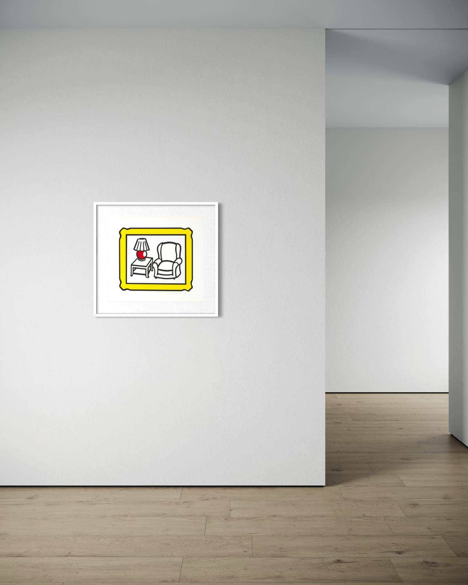 bents-contemporary-roy-lichtenstein-red-lamp-in-situ-3